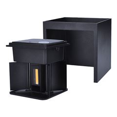 Solight LED vonkajšie nástenné osvetlenie Parma, 6W, 420lm, 3000K, čierna