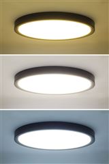 Solight LED osvětlení s dálkovým ovladačem Estela Black, 60W, 4500lm, 50cm, změna chromatičnosti, stmívatelné