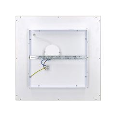 Solight LED ceiling lighting with remote control, square, wood decor, 3000lm, 40W, 45x45cm