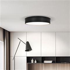 Solight LED stropné osvetlenie LECCE, 3CCT, 36W, 2100lm, 30cm, 3000/4000/6000K, čierna