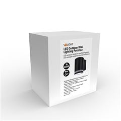 Solight LED vonkajšie nástenné osvetlenie Potenza, 1x GU10, čierna