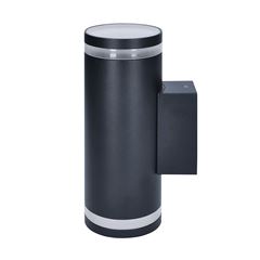 Solight LED vonkajšie nástenné osvetlenie Potenza, 2x GU10, čierna