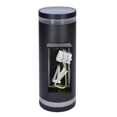 Solight LED vonkajšie nástenné osvetlenie Potenza, 2x GU10, čierna