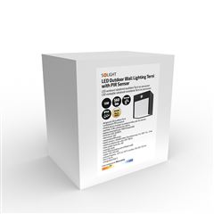 Solight LED vonkajšie nástenné osvetlenie Terni, 12W, 560lm, 3000K, PIR sensor