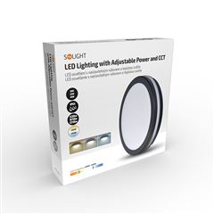 Solight LED osvetlenie s nastaviteľným výkonom a teplotou svetla, 18/22/26W, max. 2210lm, 3CCT, IP65, 30cm