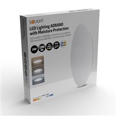Solight LED osvetlenie Adrano s ochranou proti vlhkosti, IP54, 28W, 2380lm, 3CCT, 23cm