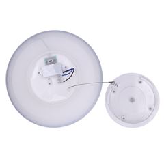 Solight LED osvetlenie Acate s ochranou proti vlhkosti, IP54, 24W, 2160lm, 3CCT, 30cm, strieborná