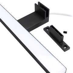 Solight LED kúpeľňové osvetlenie nad zrkadlo 3v1, 12W, 780lm, 4000K, IP44, 60cm, čierna