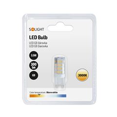 Solight LED žiarovka G9, 3,5W, 3000K, 300lm