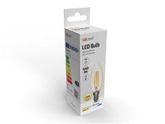Solight LED žiarovka retro, sviečka 4W, E14, 3000K, 360°, 440lm