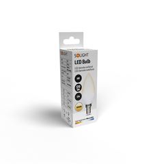 Solight LED žiarovka, sviečka, 6W, E14, 3000K, 510lm