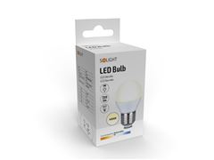 Solight LED žiarovka, miniglobe, 8W, E27, 4000K, 720lm