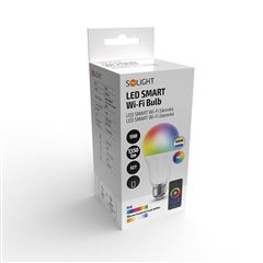 Solight LED SMART WIFI žiarovka, klasický tvar, 15W, E27, RGB, 270°, 1350lm