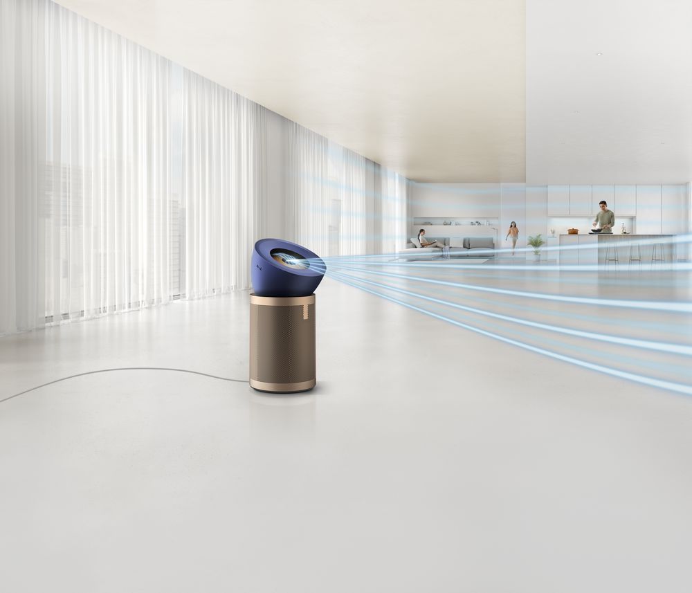 Rovnoměrné rozložení vzduchu s velkým dosahem<