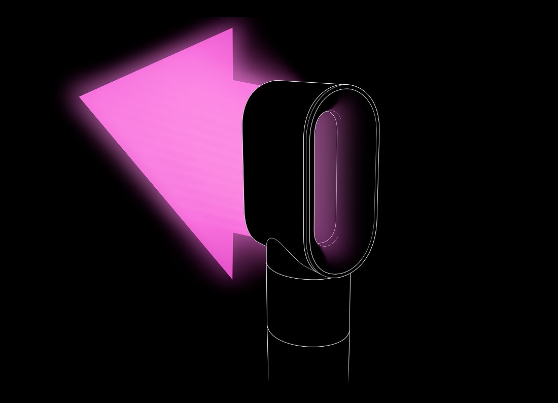 Sústredené prúdenie pre vysúšanie vlasov