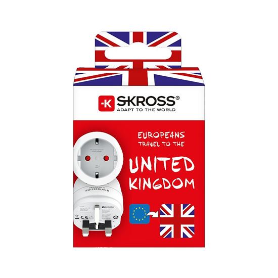 SKROSS cestovný adaptér do Veľkej Británie, typ G