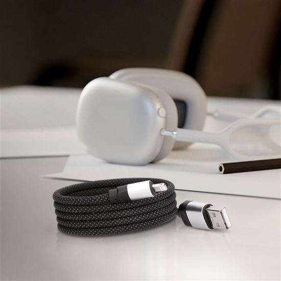 Solight magnetický Lightning kábel, USB 2.0 A konektor - Lightning konektor, 1m