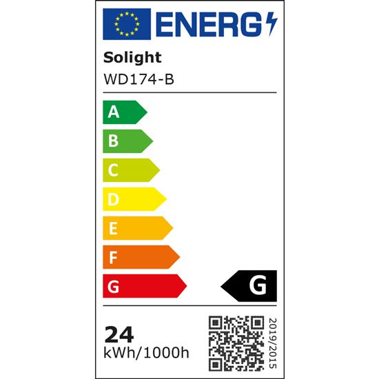 Solight LED mini panel CCT, prisazený, 24W, 1800lm, 3000K, 4000K, 6000K, okrúhly, čierna farba