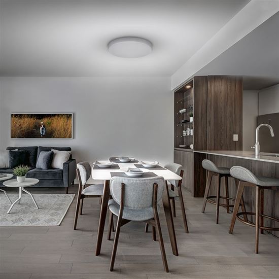 Solight LED osvetlenie LECCE s diaľkovým ovládačom, 36W, 2160lm, 30cm, zmena chromatickosti, stmievateľné, biela