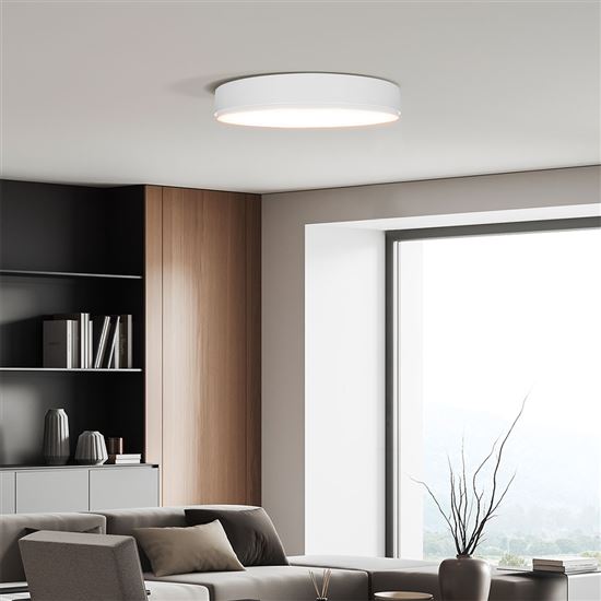 Solight LED osvetlenie LECCE s diaľkovým ovládačom, 36W, 2160lm, 30cm, zmena chromatickosti, stmievateľné, biela