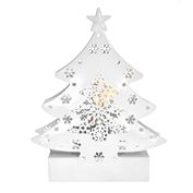 Solight LED kovový vianočný stromček, 2x AA