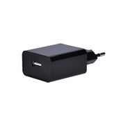 Solight USB nabíjací adaptér, 1x USB, 2400mA, AC 230V, čierny