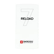 SKROSS powerbank Reload 7, 7000mAh, 2x 2.4A výstup, microUSB kábel, biely