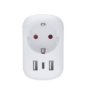 Solight cestovný adaptér s USB do Veľkej Británie, typ G