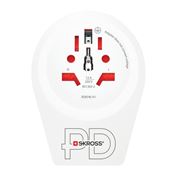 SKROSS cestovný adaptér Europe USB A+C 20W pre cudzincov v SR, typ E/F