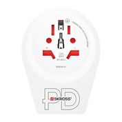 SKROSS cestovný adaptér Europe USB C20PD pre cudzincov v SR, USB-C 20W, typ E/F