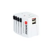 SKROSS cestovný adaptér MUV USB 2A, univerzálny, neuzemnený, 2x USB-A 12W