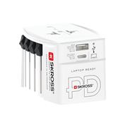 SKROSS Cestovný adaptér MUV USB AC30PD, univerzálny, neuzemnený, USB A+C 30W