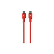 SKROSS USB C-C Daily Cable, 60W, 120cm, silikón, červený