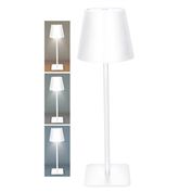 Solight LED nabíjacia lampička Lucca, 120lm, zmena CCT, stmievanie, biela