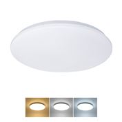 Solight LED stropné svetlo Plain, 3CCT, 24W, 1920lm, IP44, okrúhle, 38cm
