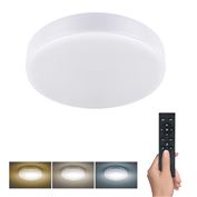 Solight LED osvetlenie LECCE s diaľkovým ovládačom, 36W, 2160lm, 30cm, zmena chromatickosti, stmievateľné, biela