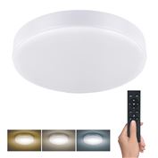 Solight LED osvetlenie LECCE s diaľkovým ovládačom, 50W, 3000lm, 40cm, zmena chromatickosti, stmievateľné, biela