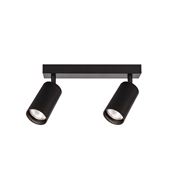 Solight GU10 bodové osvetlenie Enzo, 2x GU10, 26cm, čierna