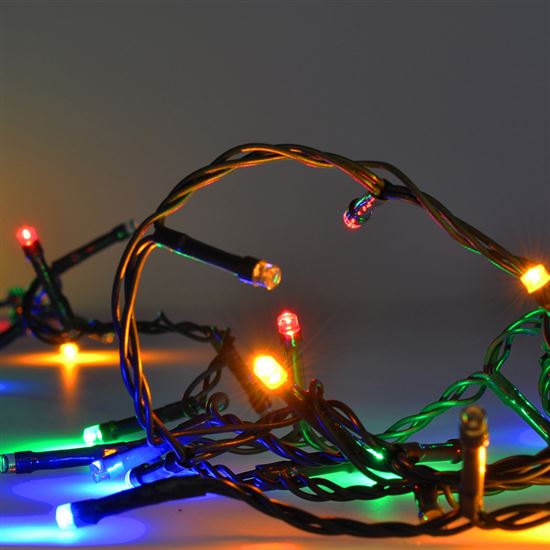Solight LED WIFI smart vonkajšia vianočná reťaz, 240 LED, 12m, prívod 5m, teplá biela + viacfarebný
