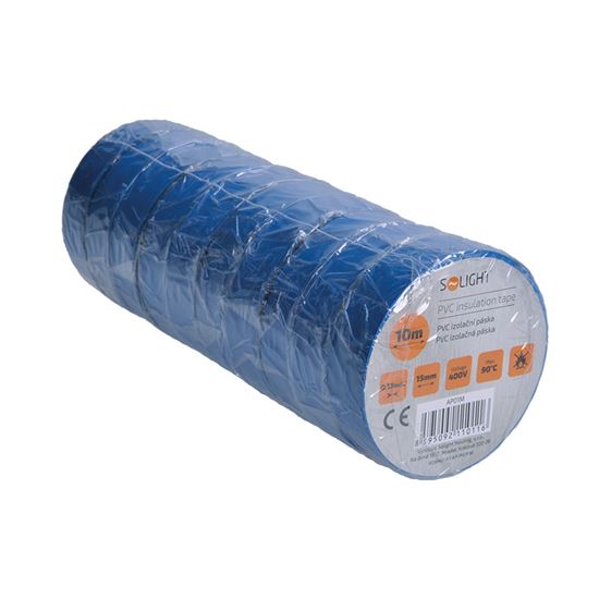 Solight izolačná páska, 15mm x 0,13mm x 10m, modrá