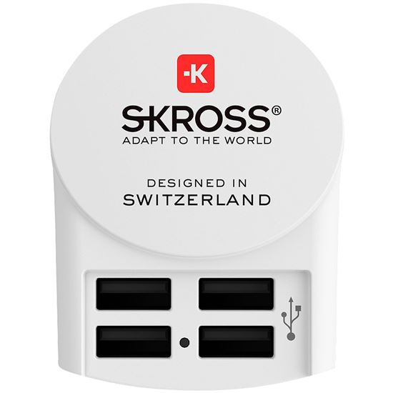 SKROSS Euro USB nabíjací adaptér, 4800mA, 4x USB výstup