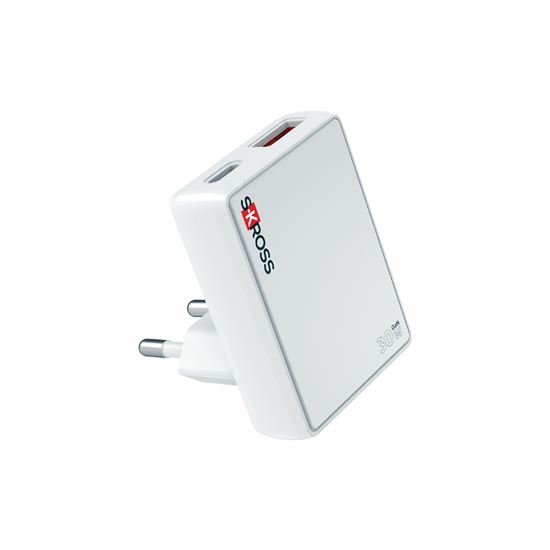 SKROSS USB A+C nabíjačka Slim Charger 30W EU, typ C