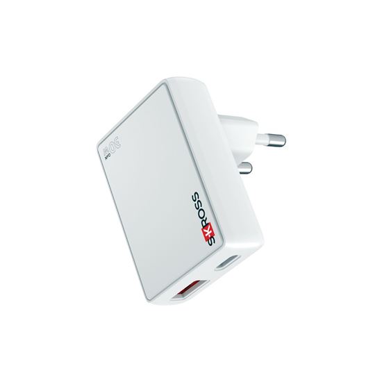 SKROSS USB A+C nabíjačka Slim Charger 30W EU, typ C