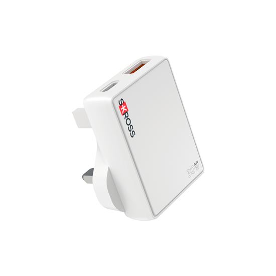 SKROSS USB A+C nabíjačka Slim Charger 30W UK, typ G