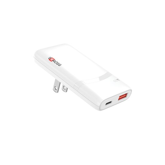 SKROSS USB A+C nabíjačka Multihead charger 65W EU+UK+US, typ C+G+A