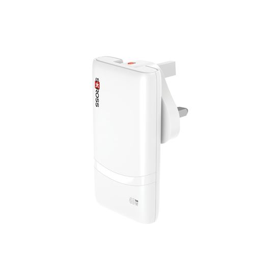SKROSS USB A+C nabíjačka Multihead charger 65W EU+UK+US, typ C+G+A