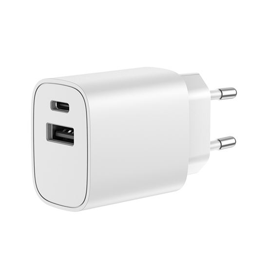 Solight USB-A+C fast charger 20W