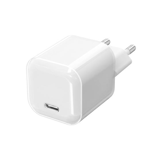 Solight 33W GaN fast charge USB-C adaptér, biely