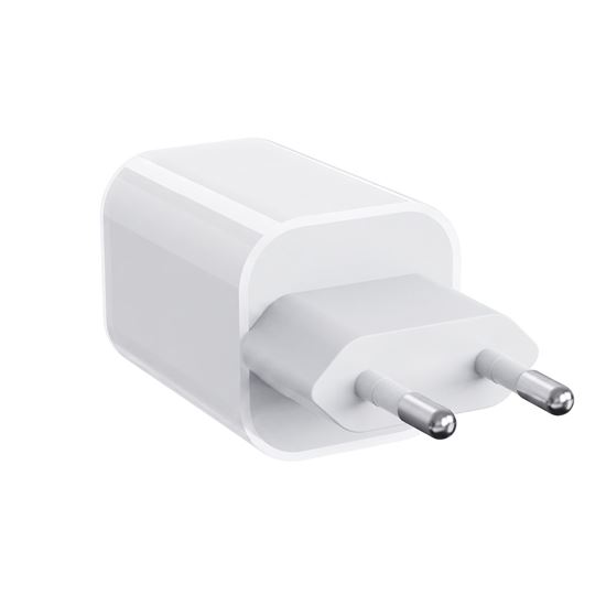 Solight 33W GaN fast charge USB-A + USB-C adaptér, biely