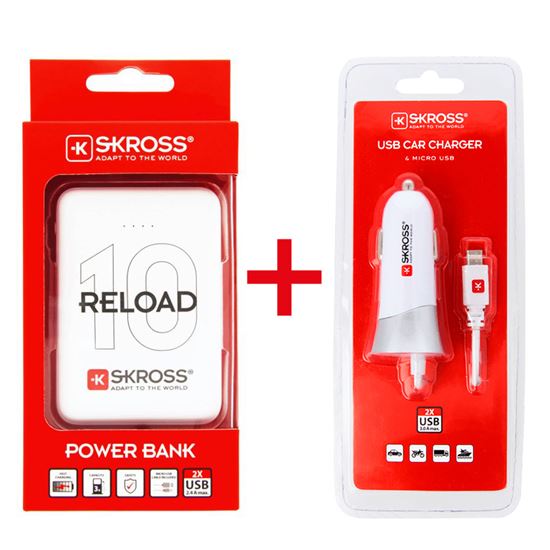 SKROSS promo akcia powerbank Reload 10 + USB Car Charger zadarmo